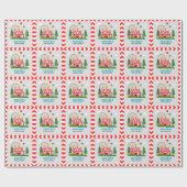 Circus Kermis Thema Verjaardagsfeestje Cadeaupapier (Vlak)