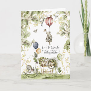 Circus Kermis Woodland Baby Shower Bedankt