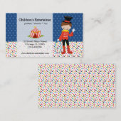 Circus * kies achtergrondkleur visitekaartje (Voorkant / Achterkant)