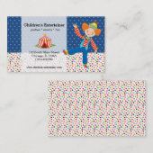 Circus * kies achtergrondkleur visitekaartje (Voorkant / Achterkant)