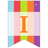  Circus Kleur Verjaardagsfeest Vlaggetjes (Derde vlag)