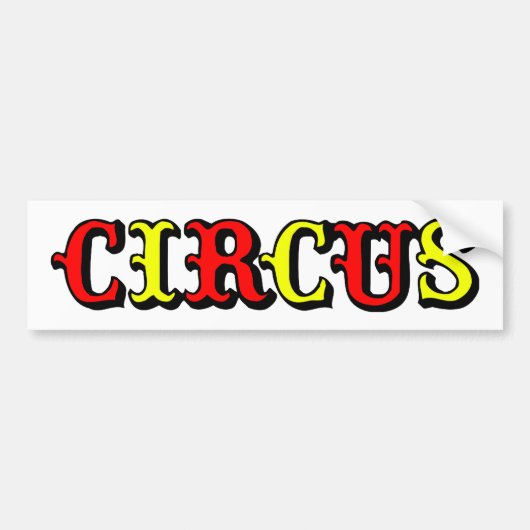 CIRCUS LOGO 2 BUMPERSTICKER (Voorkant)