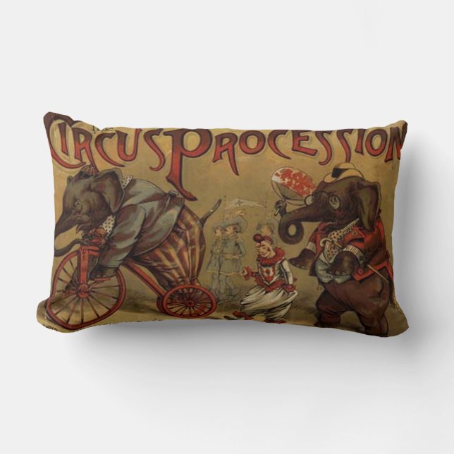 Circus lumbar pillow kussen (Voorkant)