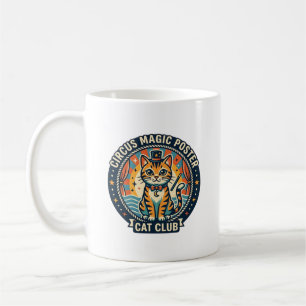 Circus Magie Poster Kat Cute Kitty Design - Circus Koffiemok