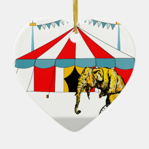 Circus memorabilia in herinnering brengen aan Circ Keramisch Ornament