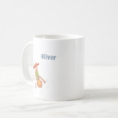 Circus Monkey Acrobat Kid Personalized Mug (Devant gauche)