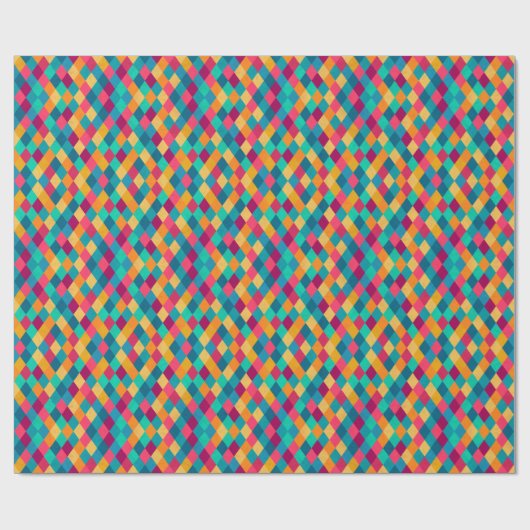 Circus Multicolor Rhombuses Cadeaupapier (Vlak)