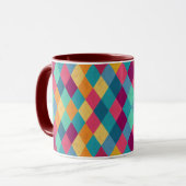 Circus Multicolor Rhombuses Mok (Voorkant links)