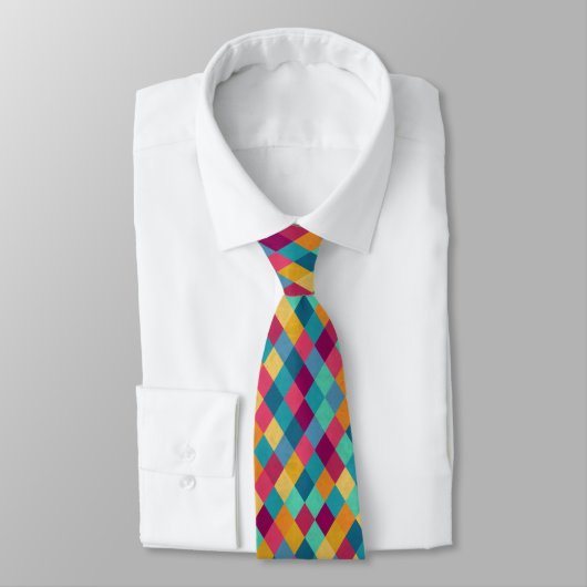 Circus Multicolor Rhombuses Stropdas (Gebonden)