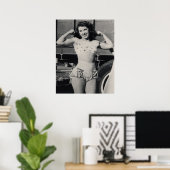 Circus Muscle Meisje Foto Poster (Thuiskantoor)