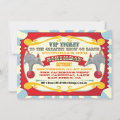 Circus of Carnival Ticket Birthday Uitnodiging (Voorkant)