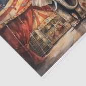 Circus Olifant 4 Decoupage papier (Detail)