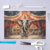Circus Olifant 4 Decoupage papier (Craft)