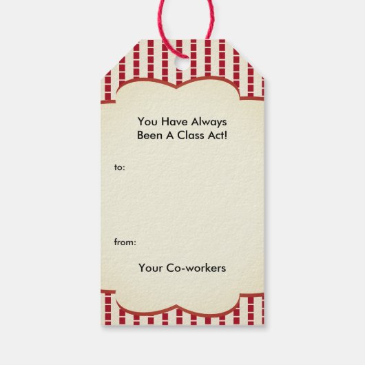 Circus Olifant Pensioen Cadeaulabel (Achterkant)