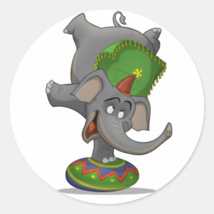 Circus Olifant Stickers
