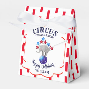 Circus Olifant Verjaardag Bedankdoosjes