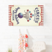  Circus Olifant Verjaardag Spandoek (Insitu)
