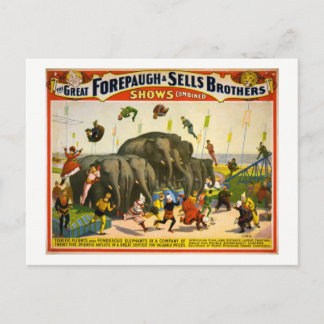 Circus Olifanten, 1899 Briefkaart