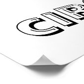  circus optredend zebra poster (Hoek)