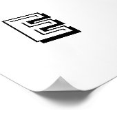  circus optredende giraffe poster (Hoek)