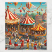 Circus Parade Vin Étiquette (Étiquettes simples)
