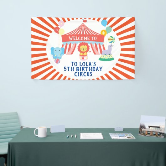 Circus party backdrop, Carnival Spandoek (Beurs)