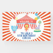 Circus party backdrop, Carnival Spandoek (Horizontaal)