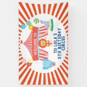 Circus party backdrop, Carnival Spandoek (Verticaal)