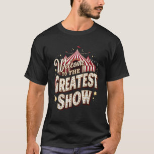 Circus Party Clown Leeuw Vuur Ring Acrobat Grappig T-shirt
