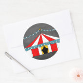 Circus Party Gifts Ronde Sticker (Envelop)