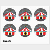 Circus Party Gifts Ronde Sticker (Vel)