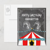 Circus Party Gifts Uitnodiging Briefkaart (Voorkant / Achterkant)