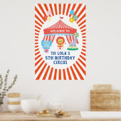Circus party welkomstbord, Carnival Poster (Keuken)