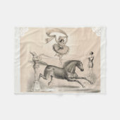 Circus performer springen over een groot lint fleece deken (Voorkant (Horizontaal))