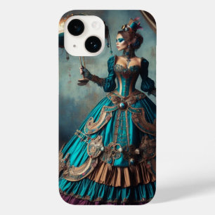 Circus Performer Steampunk Vintage Victoriaans Dam Case-Mate iPhone 14 Hoesje