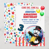 Circus Polar Bear Ringmaster Kaart (Voorkant / Achterkant)