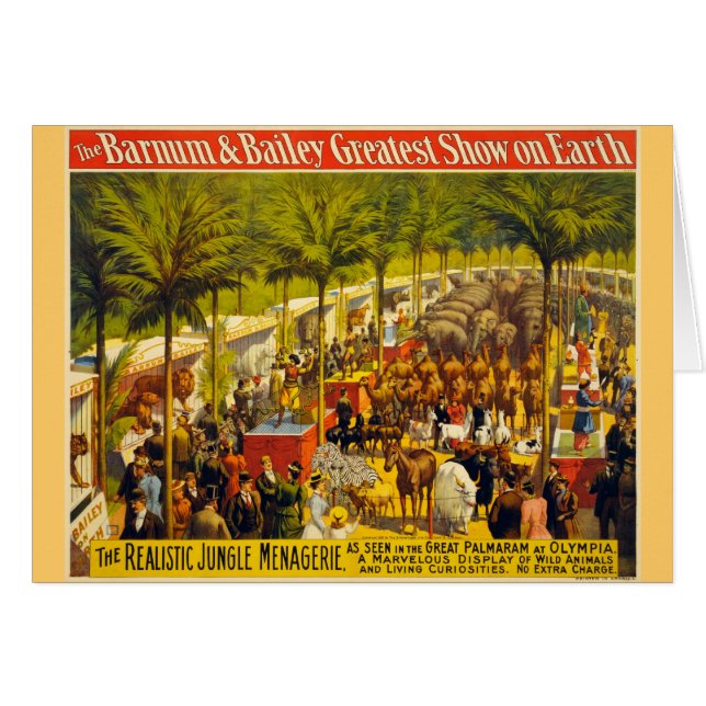 Circus Poster - Barnum & Bailey (Voorkant Horizontaal)