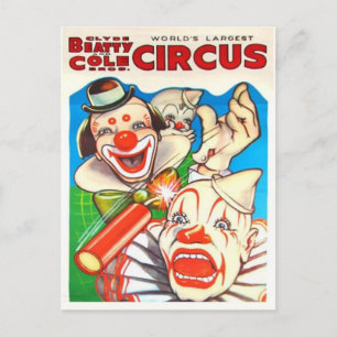 Circus Poster Briefkaart