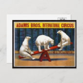 Circus Poster Briefkaart (Voorkant / Achterkant)