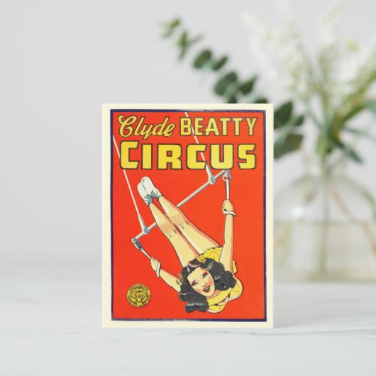 Circus Poster Briefkaart (Staand voorkant)