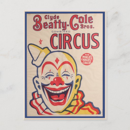 Circus Poster Briefkaart (Voorkant)