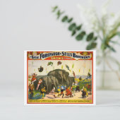 Circus Poster Briefkaart (Staand voorkant)