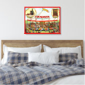  Circus Poster. C.W. Parker. Canvas Afdruk (Insitu (Slaapkamer))