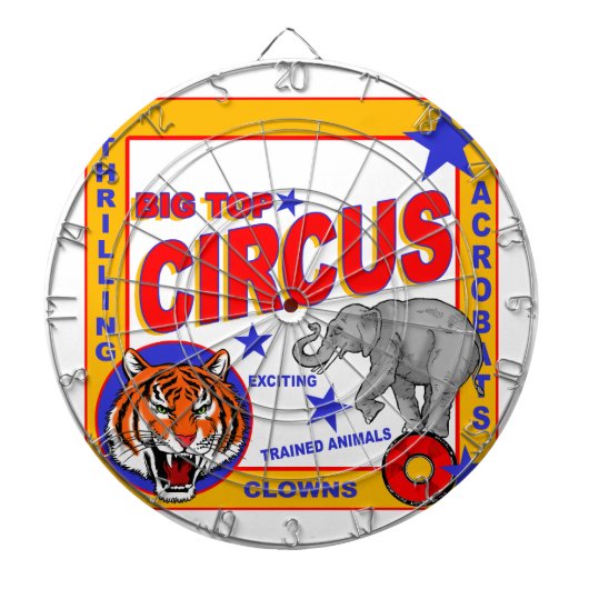  Circus Poster Dartbord (Voorkant)