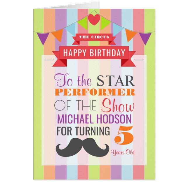  Circus Poster Kinderdag (Voorkant)