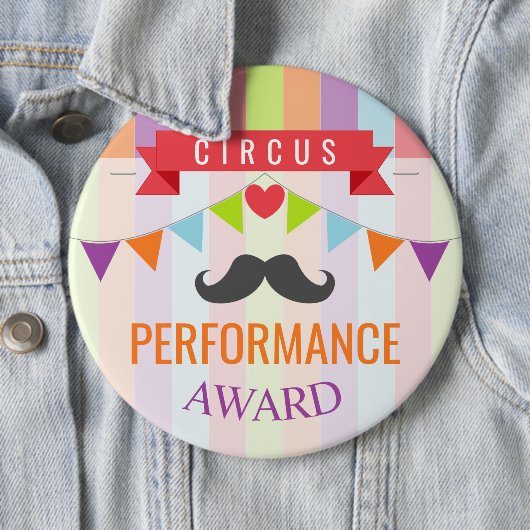 Circus Poster Kindergeboortedag Ronde Button 6,0 Cm