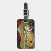Circus Poster met Acrobat op paard. Bagagelabel (Voorkant verticaal)
