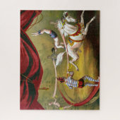 Circus Poster met Acrobat op paard. Legpuzzel (Verticaal)