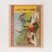 Circus Poster met acrobatische acts, circa 1899. Legpuzzel (Verticaal)
