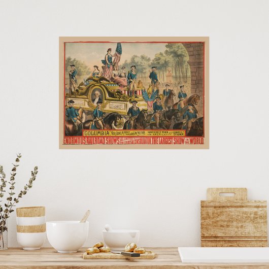  Circus Poster met Parade Float (Keuken)